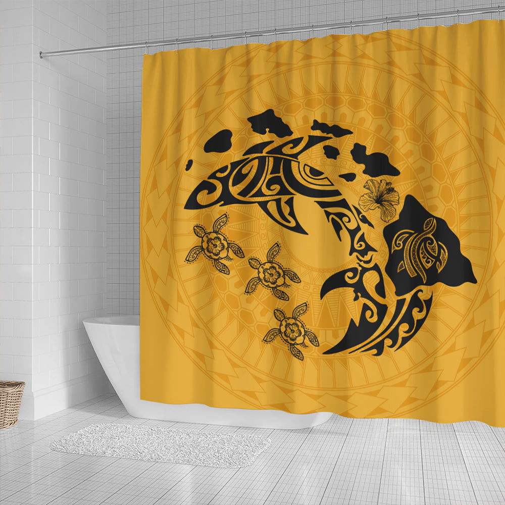 Hawaii Shower Curtain Love Animal Polynesian