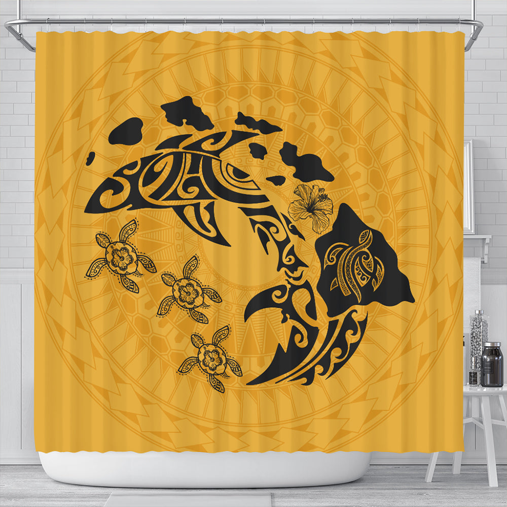 Hawaii Shower Curtain Love Animal Polynesian
