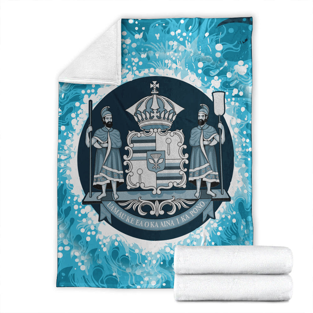 Hawaii Premium Blanket Native Hawaii Coat Of Arms Premium Blanket Discrete