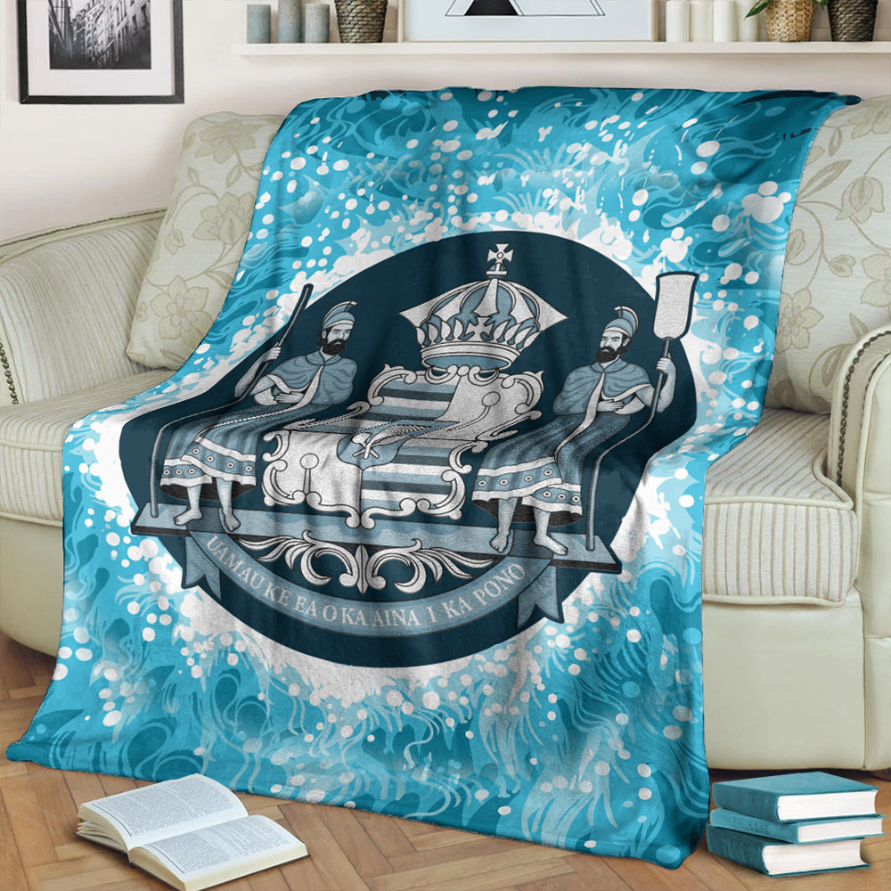 Hawaii Premium Blanket Native Hawaii Coat Of Arms Premium Blanket Discrete