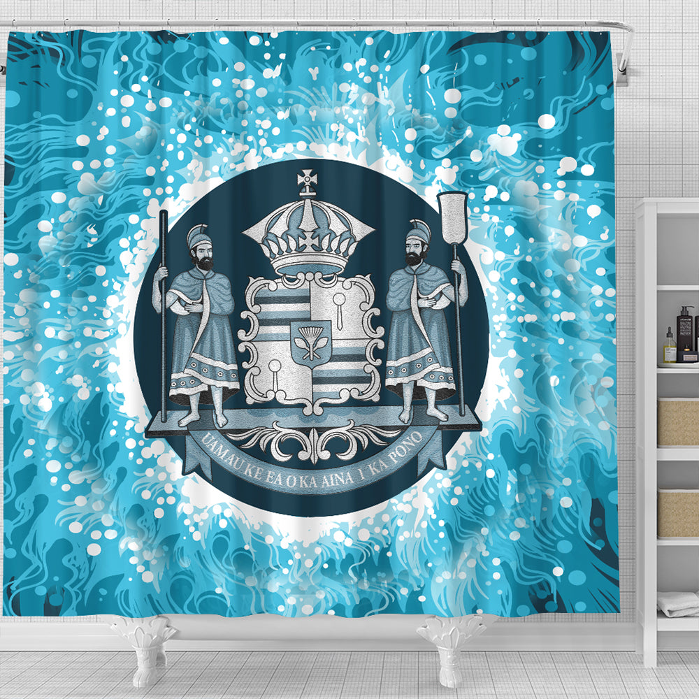 Hawaii Shower Curtain Native Hawaii Coat Of Arms Shower Curtain Discrete