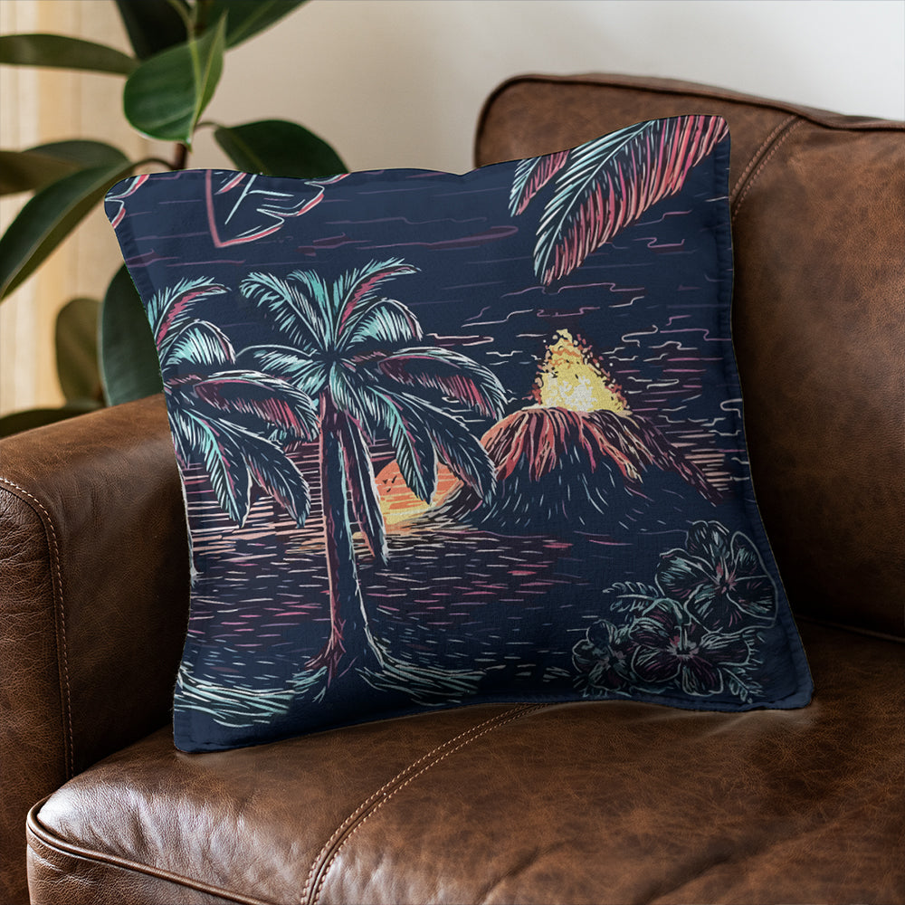 Hawaii Pillow Cover Night On The Land