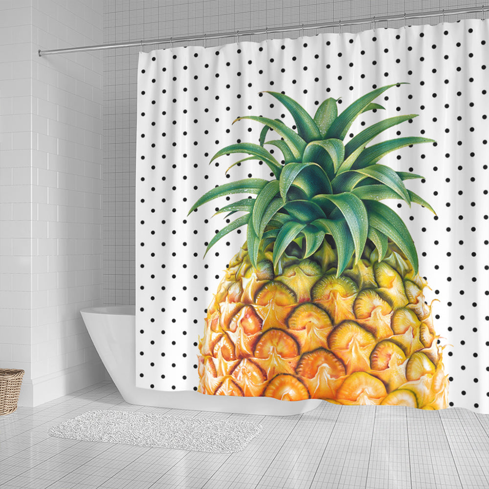 Hawaii Shower Curtain Pineapple Dottie