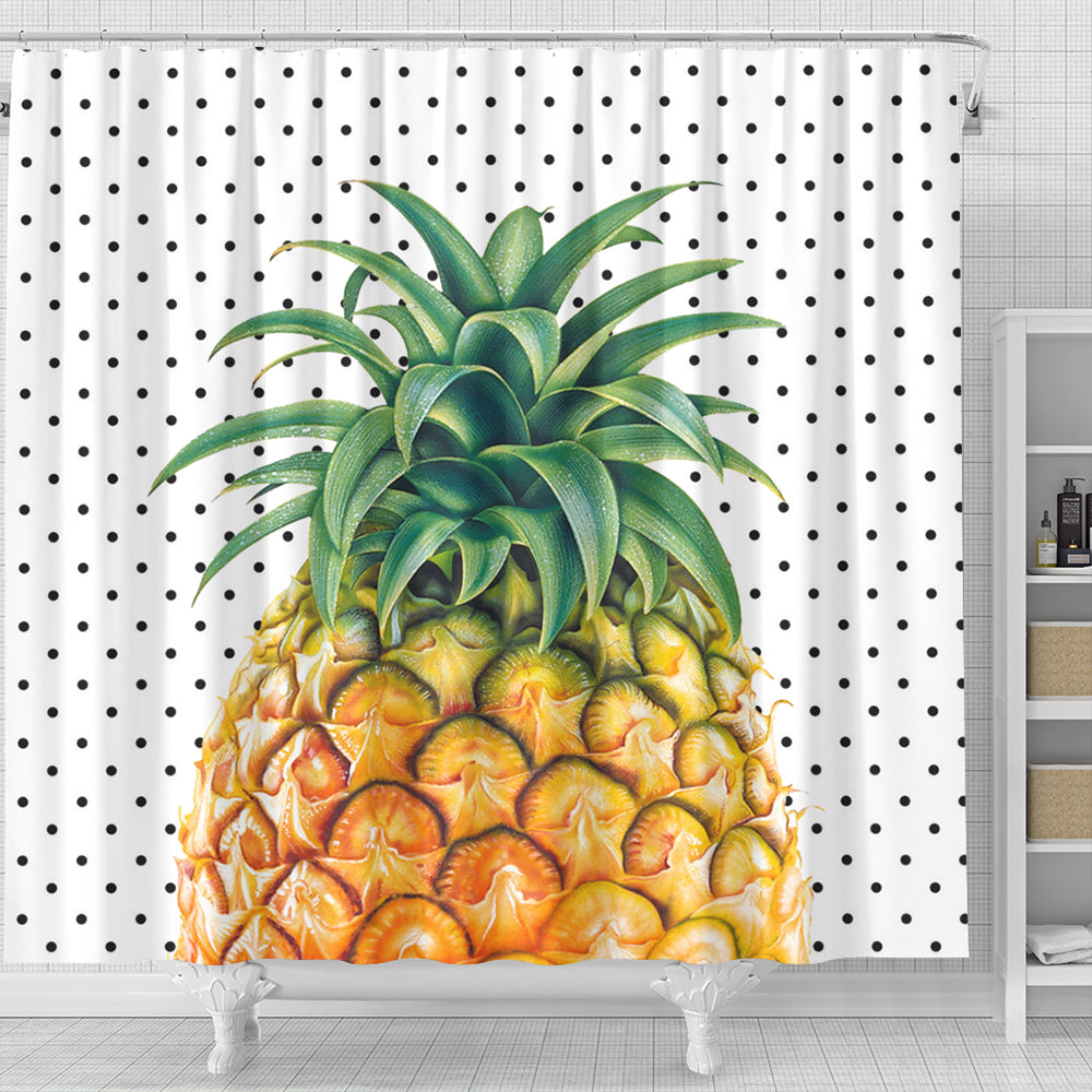 Hawaii Shower Curtain Pineapple Dottie