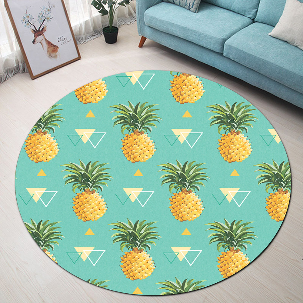Hawaii Round Rug Pinespple Morden