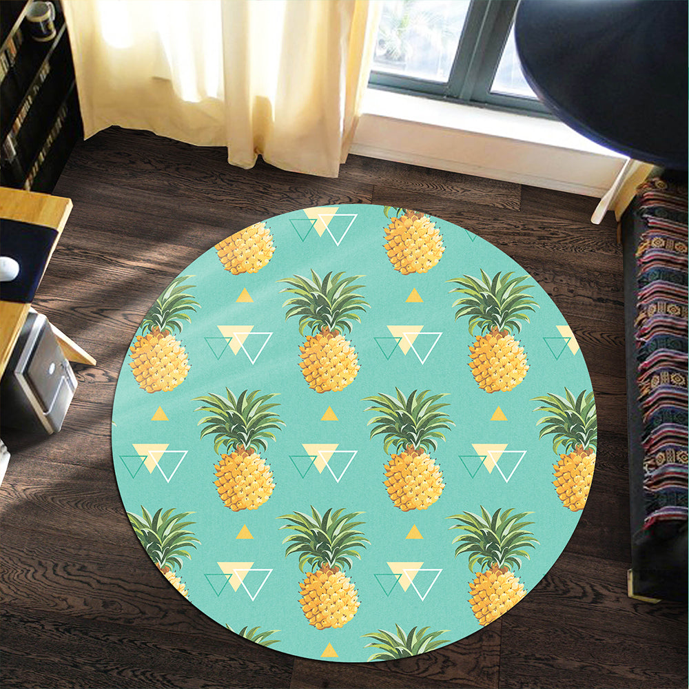 Hawaii Round Rug Pinespple Morden