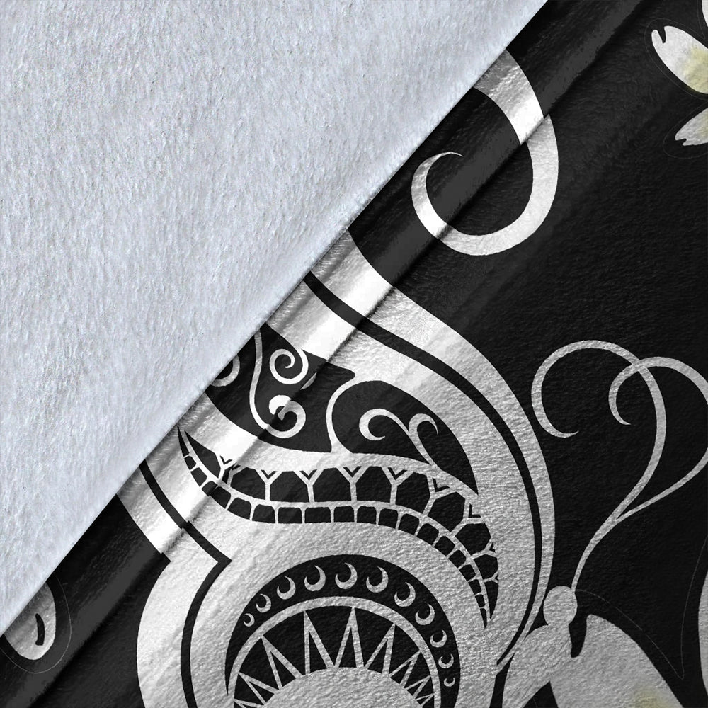 Hawaii Premium Blanket Plumeria Butterfly