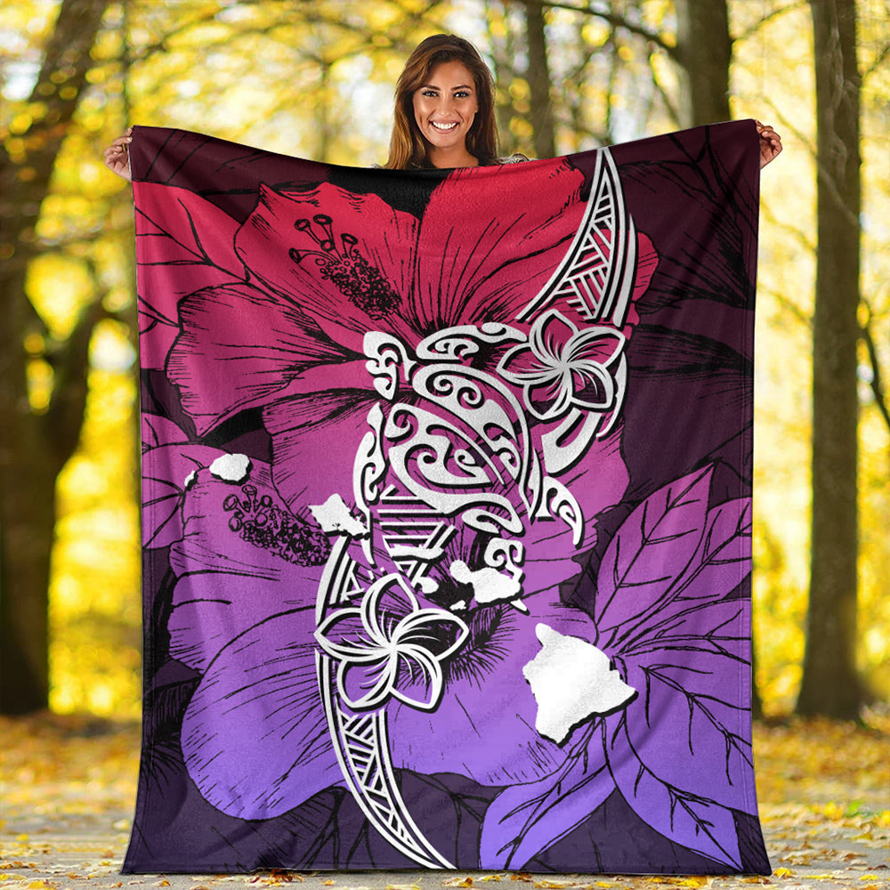 Hawaii Premium Blanket Polynesian Hibiscus Sweat