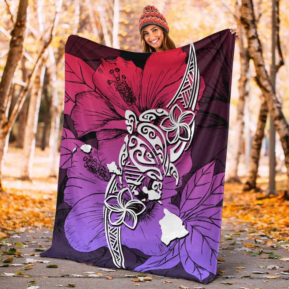Hawaii Premium Blanket Polynesian Hibiscus Sweat