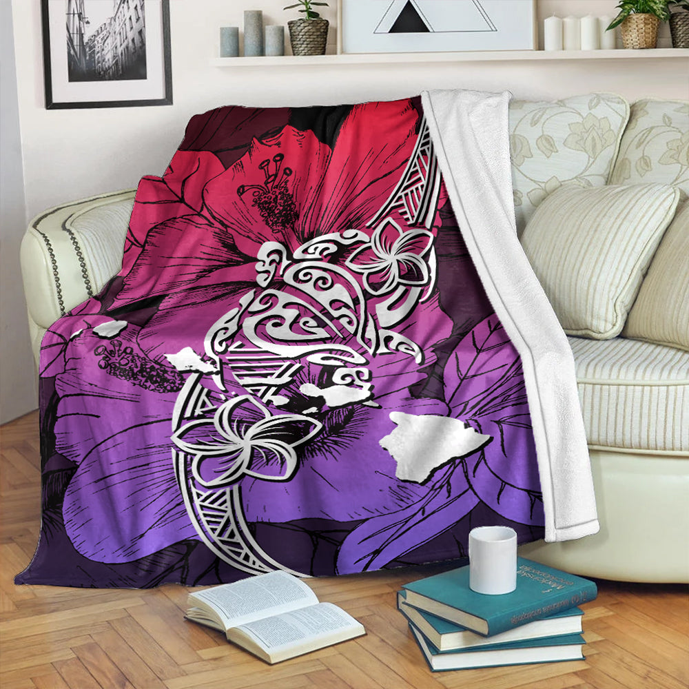 Hawaii Premium Blanket Polynesian Hibiscus Sweat