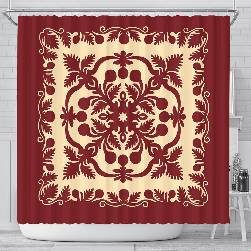 Hawaii Shower Curtain Quilt Royal