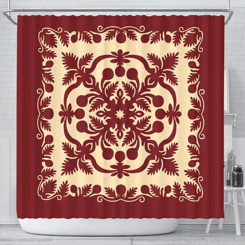 Hawaii Shower Curtain Quilt Royal