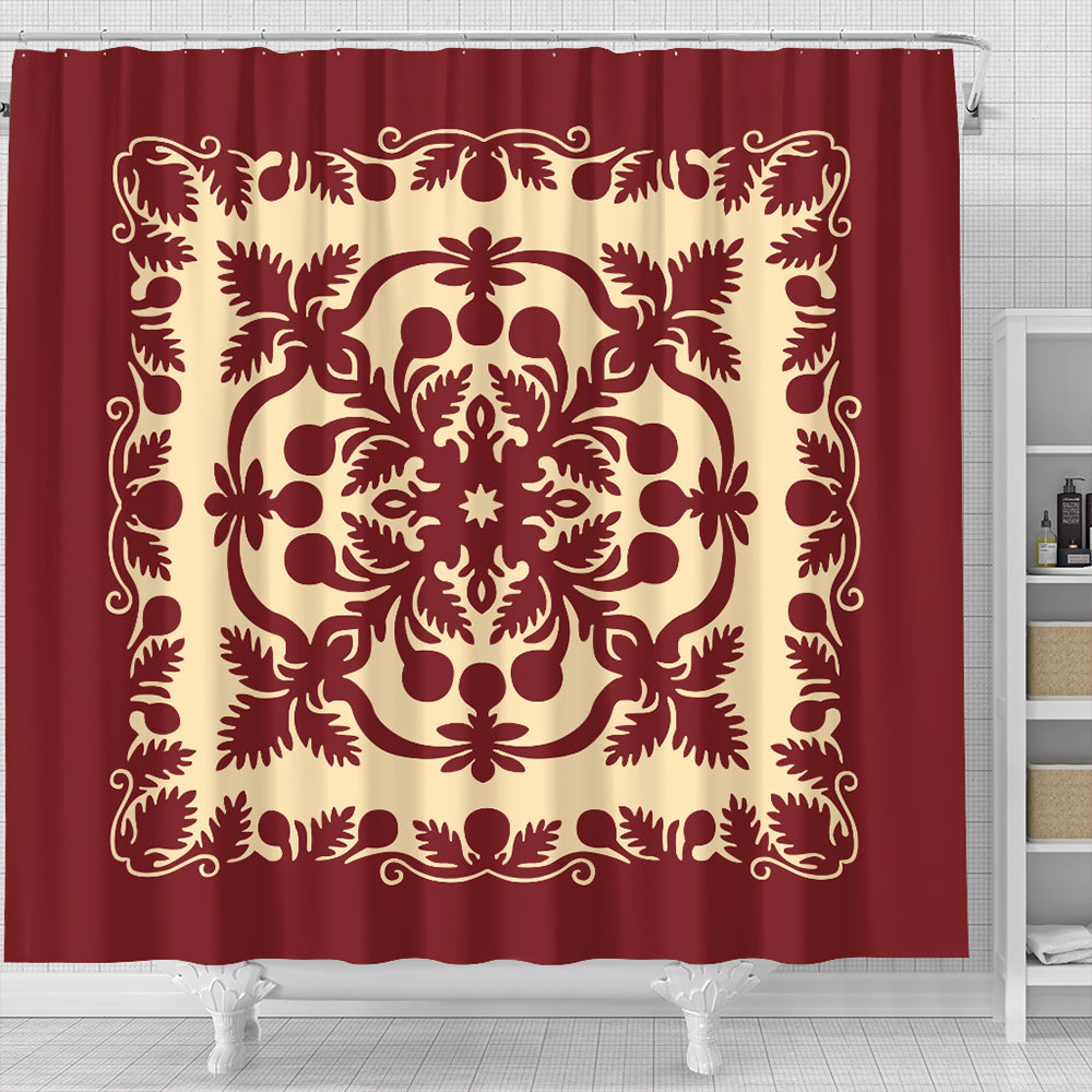 Hawaii Shower Curtain Quilt Royal