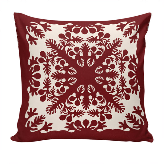 Hawaii Pillow Cover Quilt Tradition Red