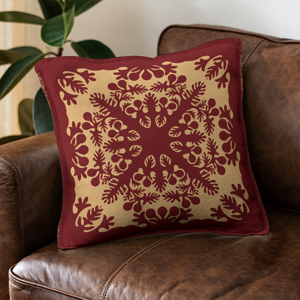 Hawaii Pillow Cover Quilt Vintage Palm