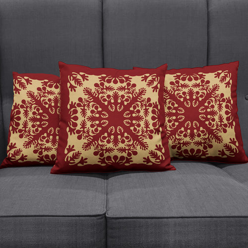 Hawaii Pillow Cover Quilt Vintage Palm