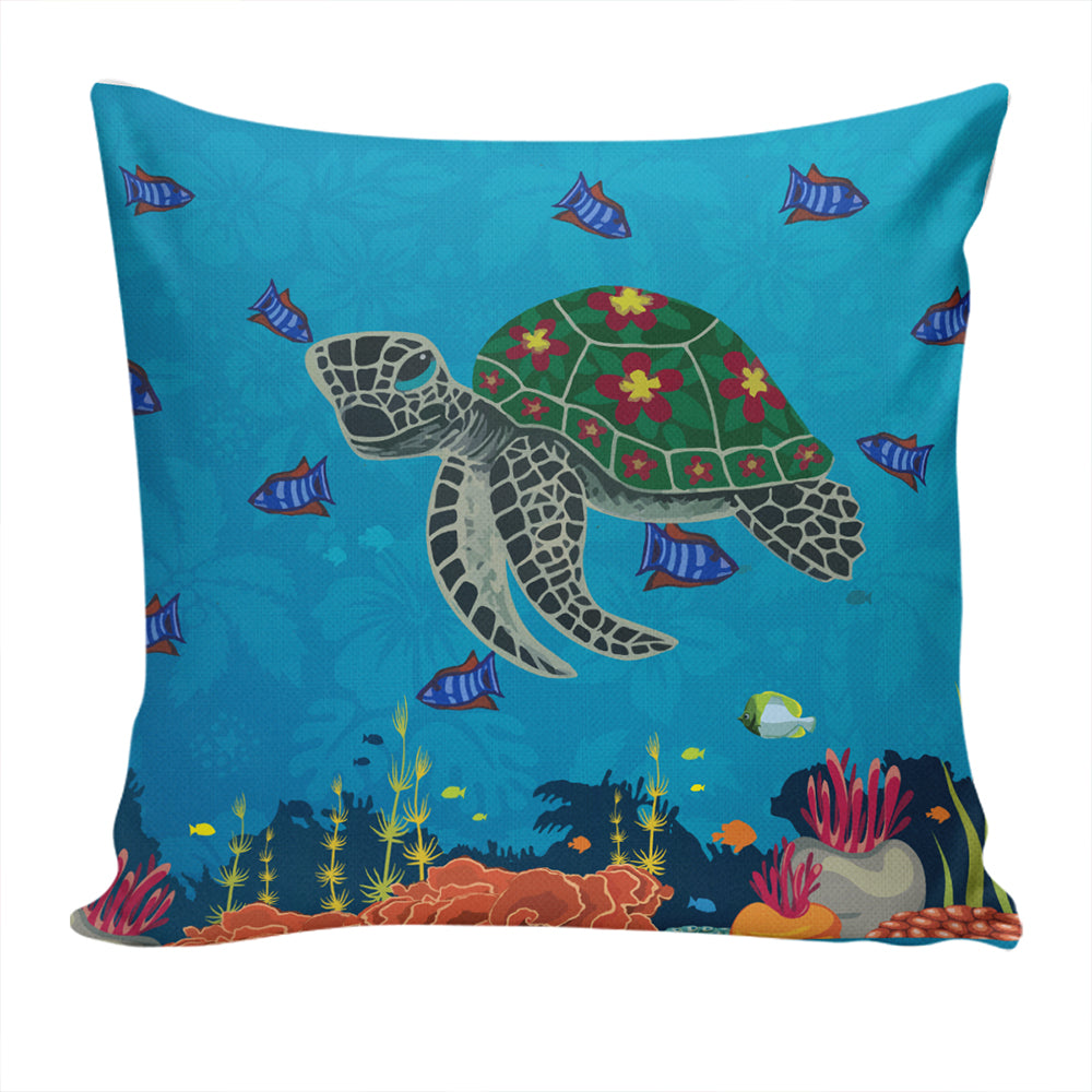 Hawaii Pillow Cover Sea Cartoon