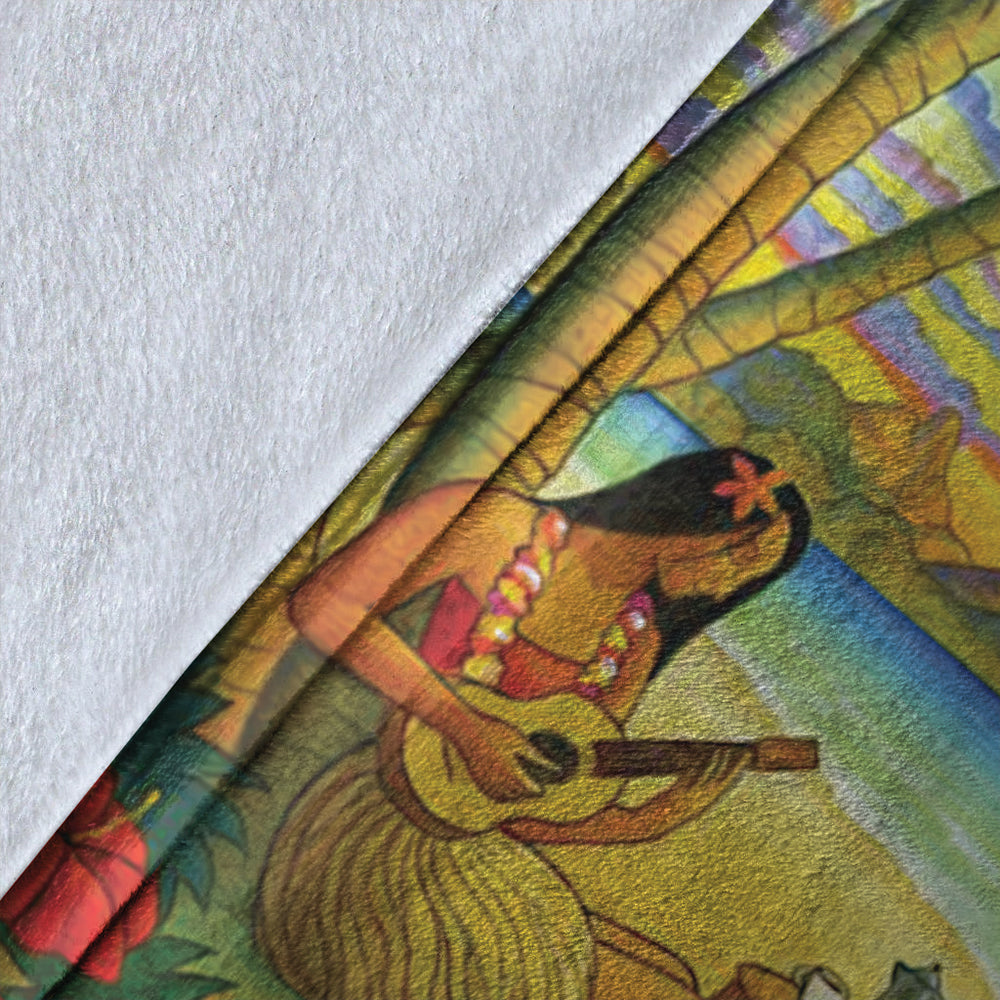 Hawaii Premium Blanket Sing A Song On A Beach