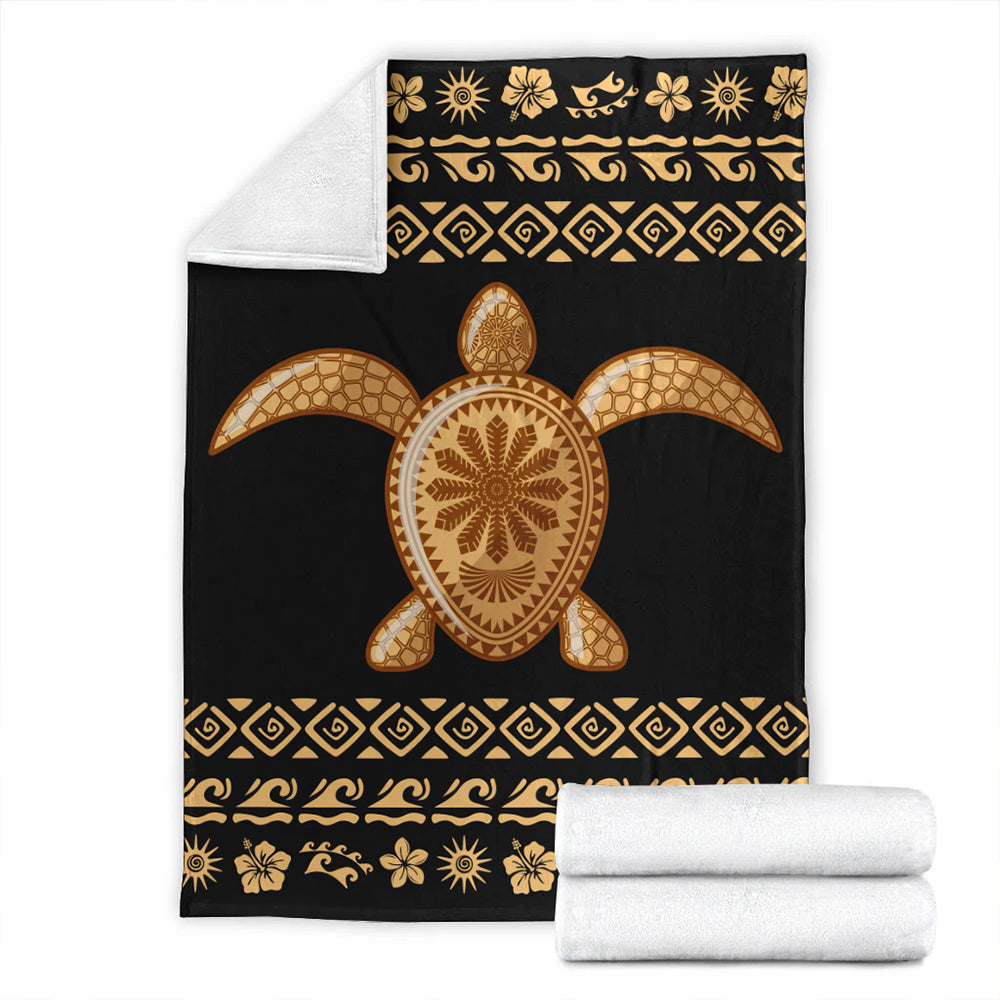 Hawaii Premium Blanket Traditional Turtle Pattern