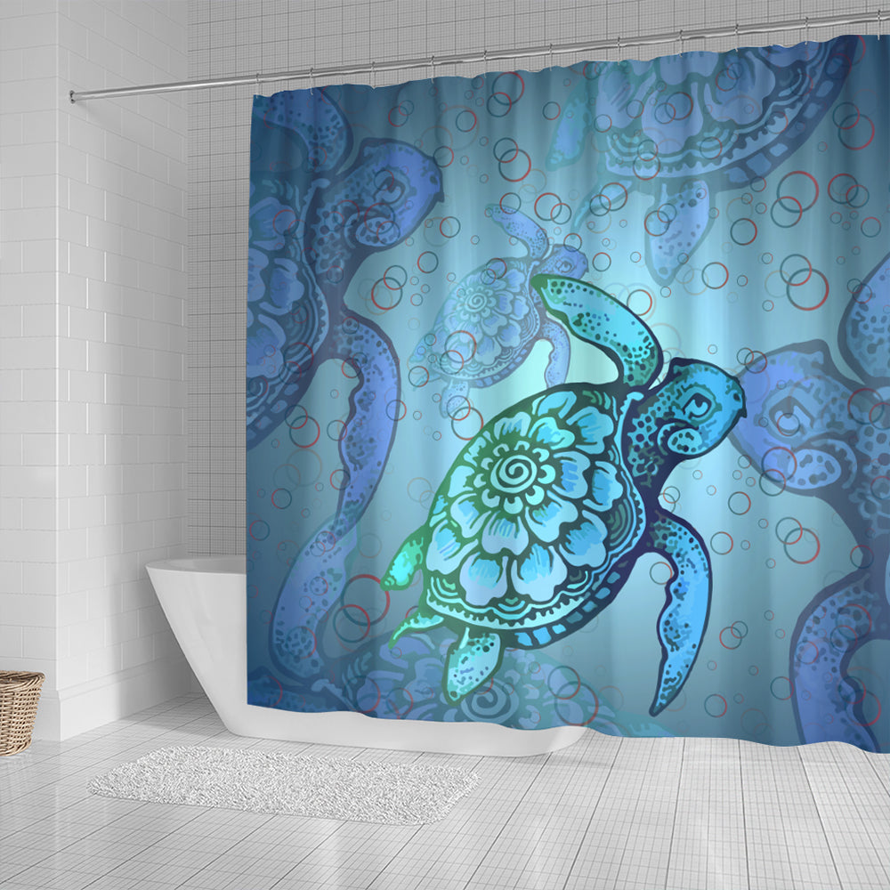 Hawaii Shower Curtain Turtle Beauty