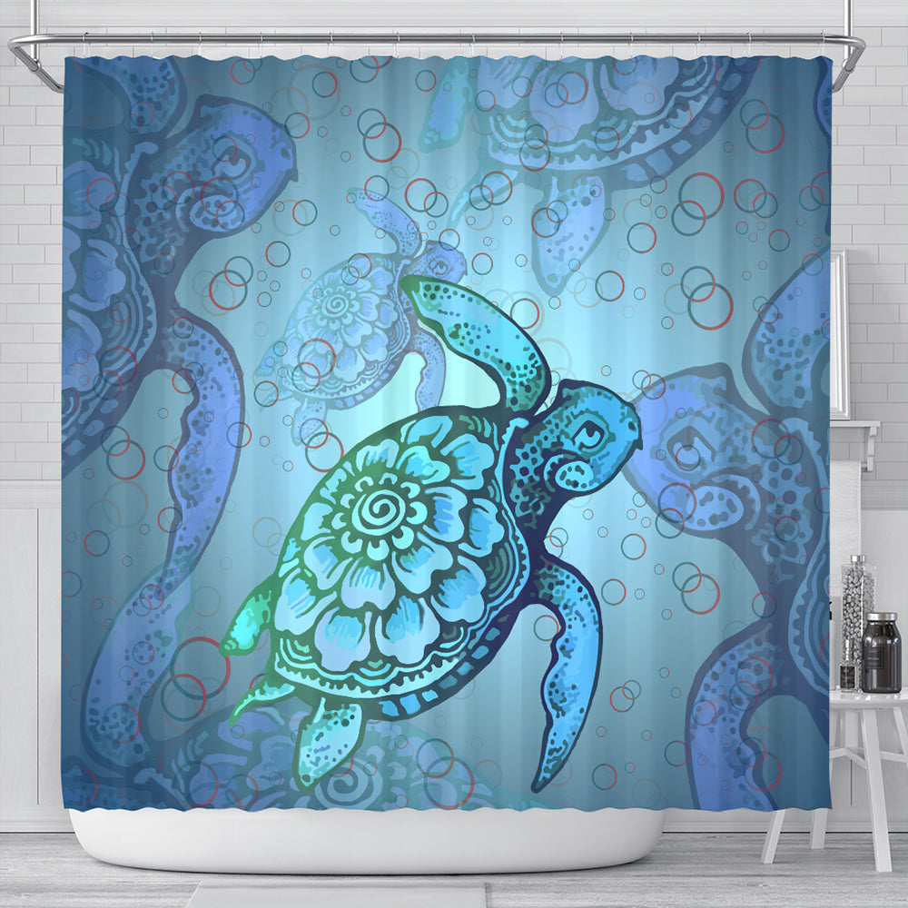 Hawaii Shower Curtain Turtle Beauty