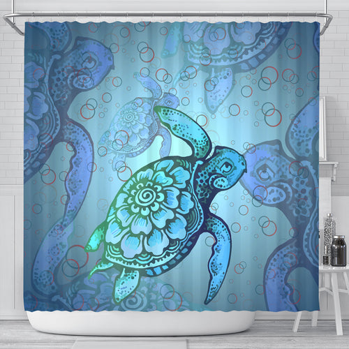 Hawaii Shower Curtain Turtle Beauty