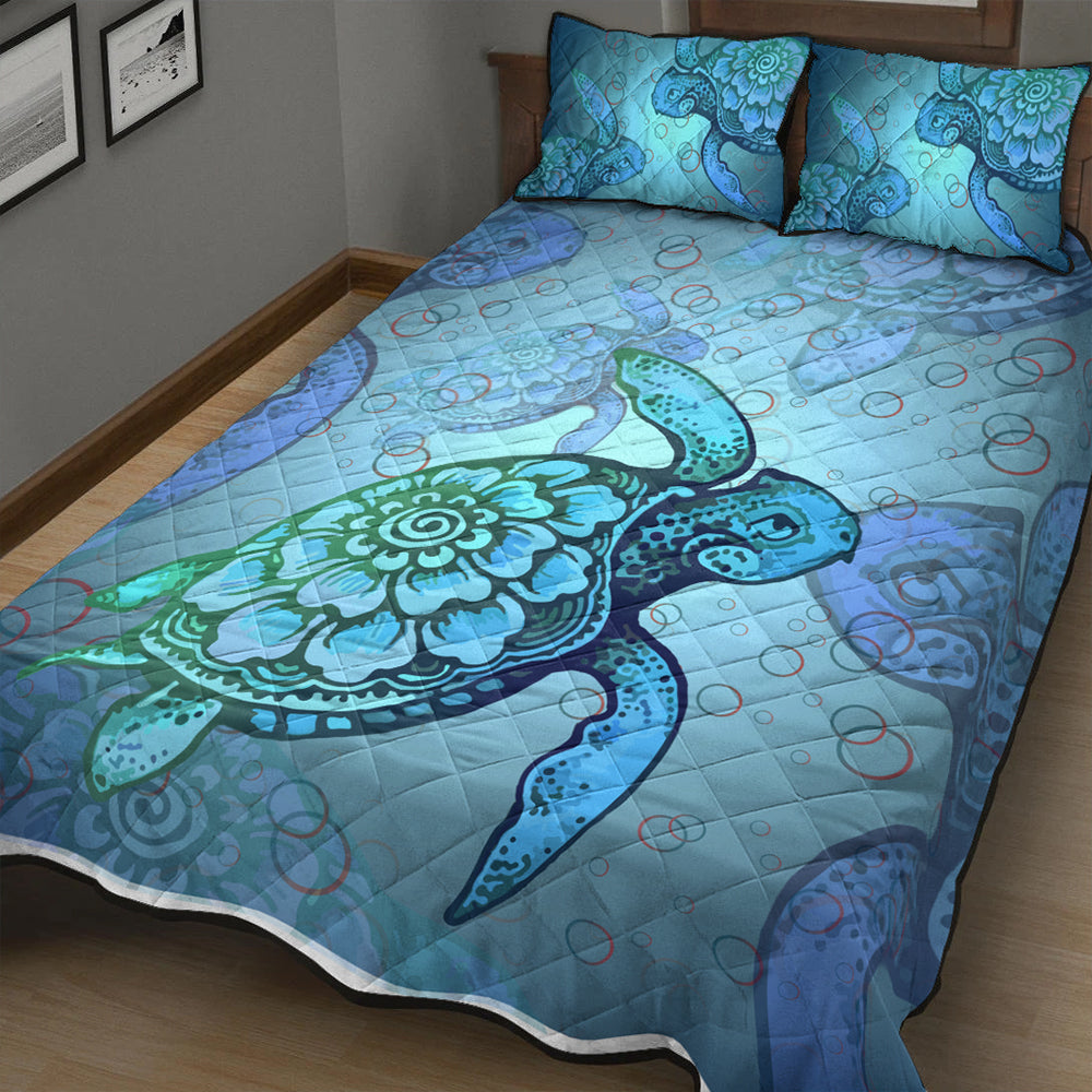 Hawaii Quilt Bed Set Turtle Beauty