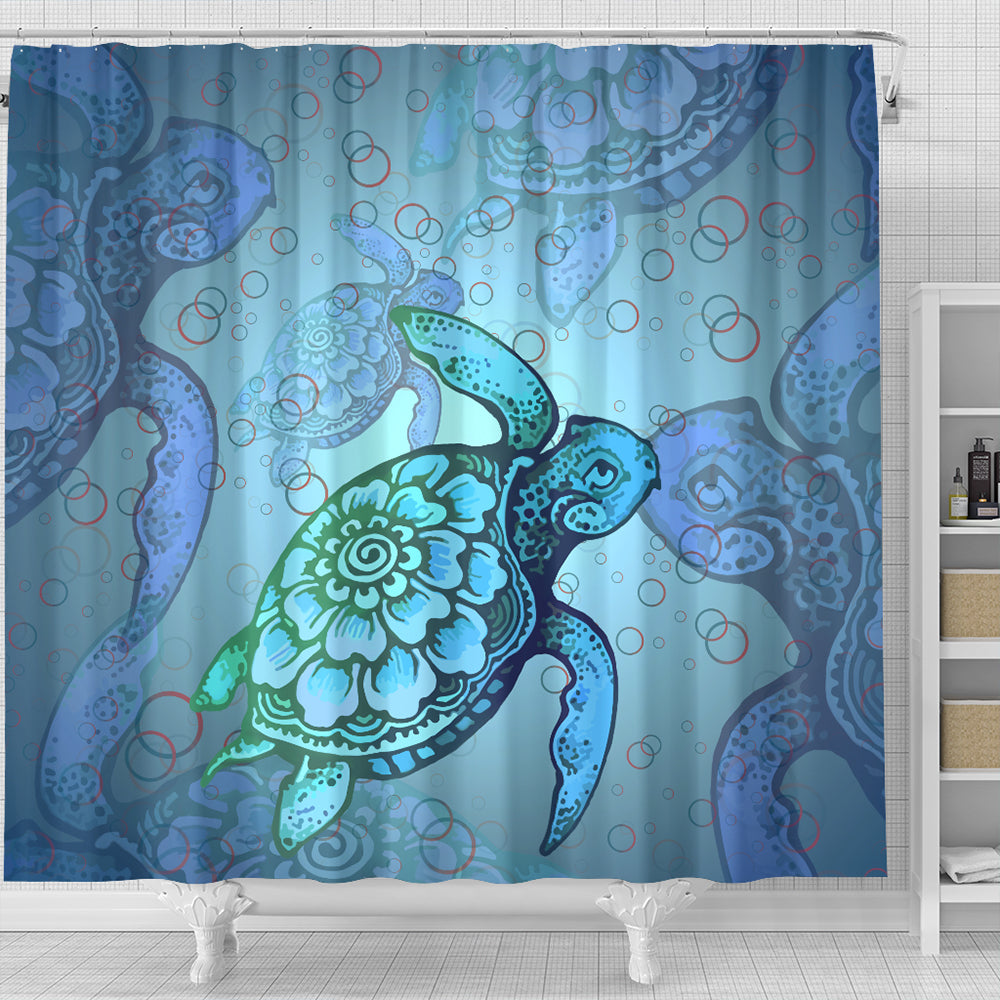 Hawaii Shower Curtain Turtle Beauty