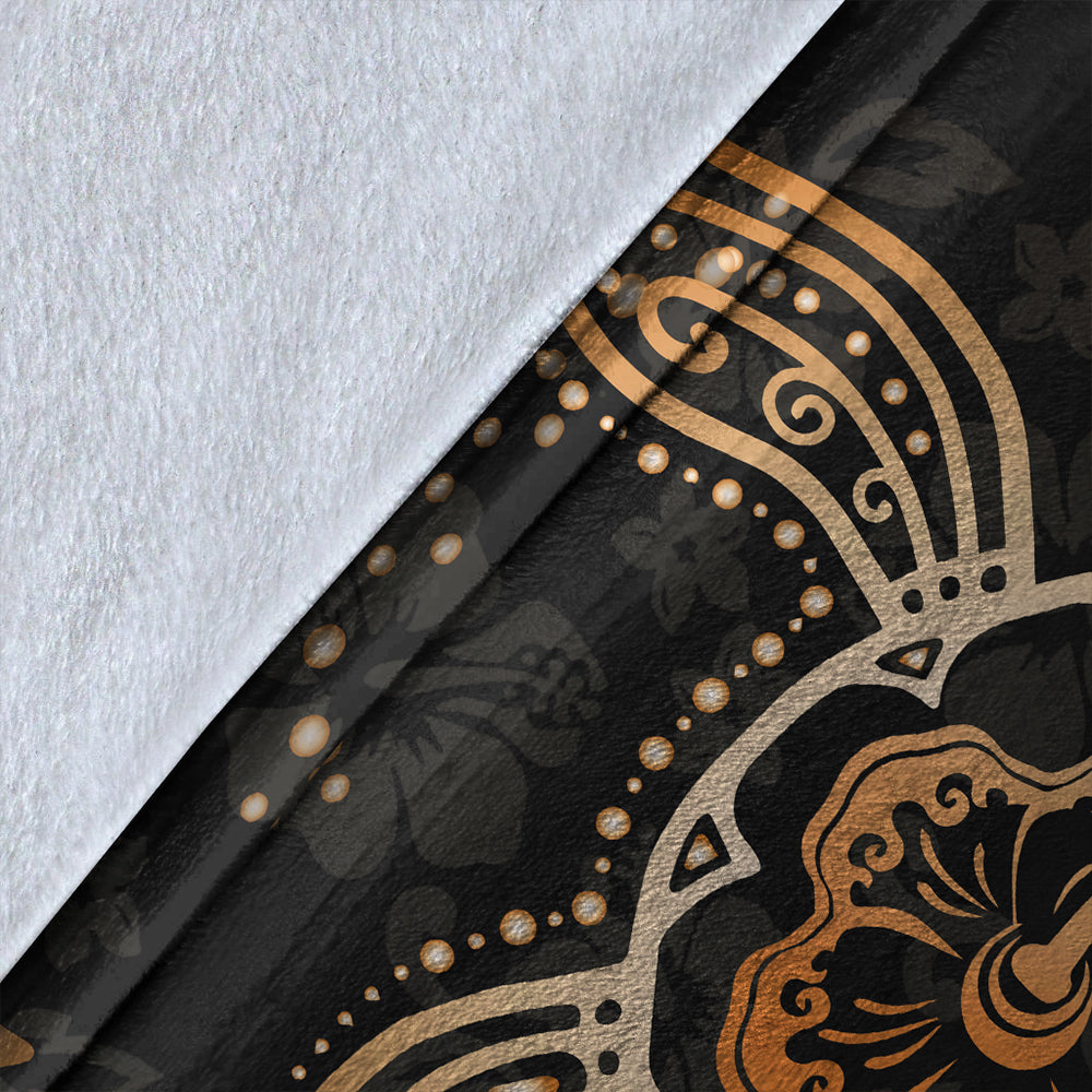 Hawaii Premium Blanket Turtle Hibiscus Orange