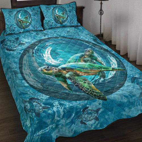 Hawaii Quilt Bed Set Whirlpool Turtle Polynesian