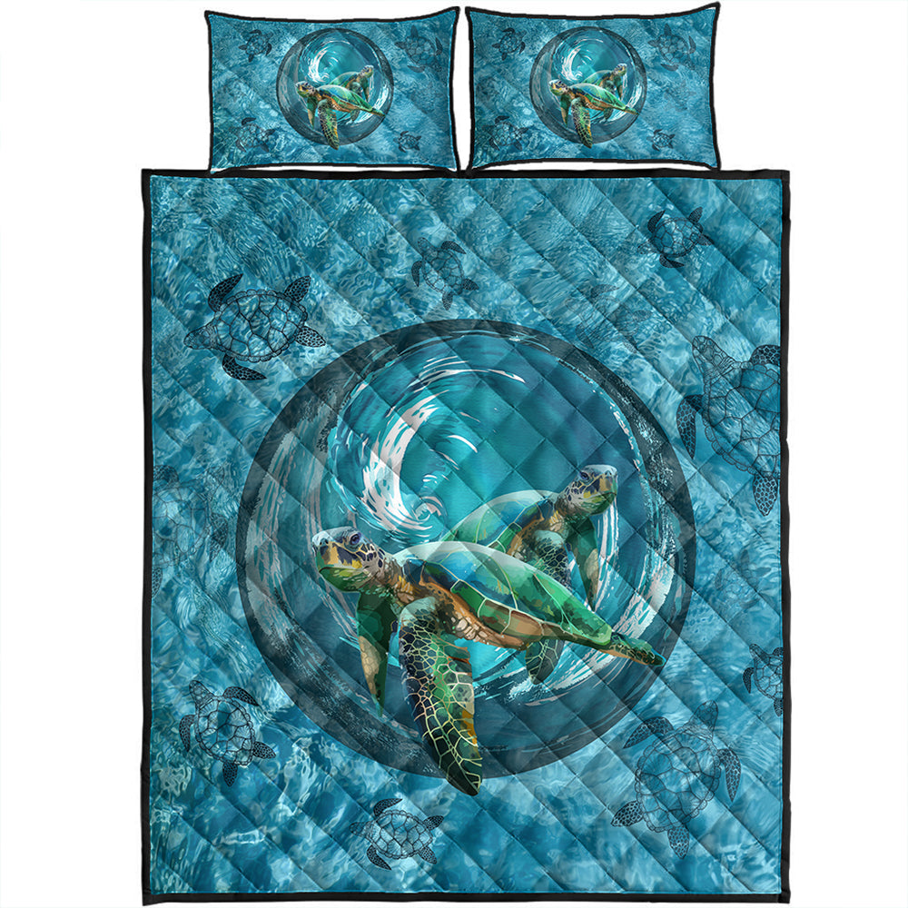 Hawaii Quilt Bed Set Whirlpool Turtle Polynesian