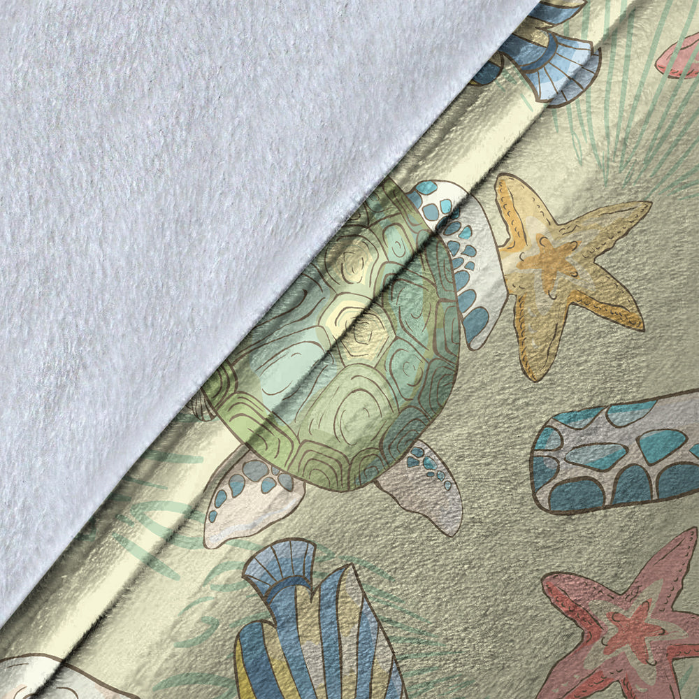 Hawaii Premium Blanket World Animal In Sea