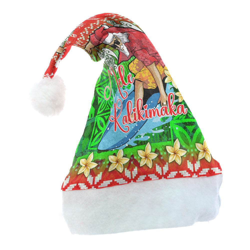Hawaii Christmas Hat - Santa Surfing Mele Kalikimaka Style