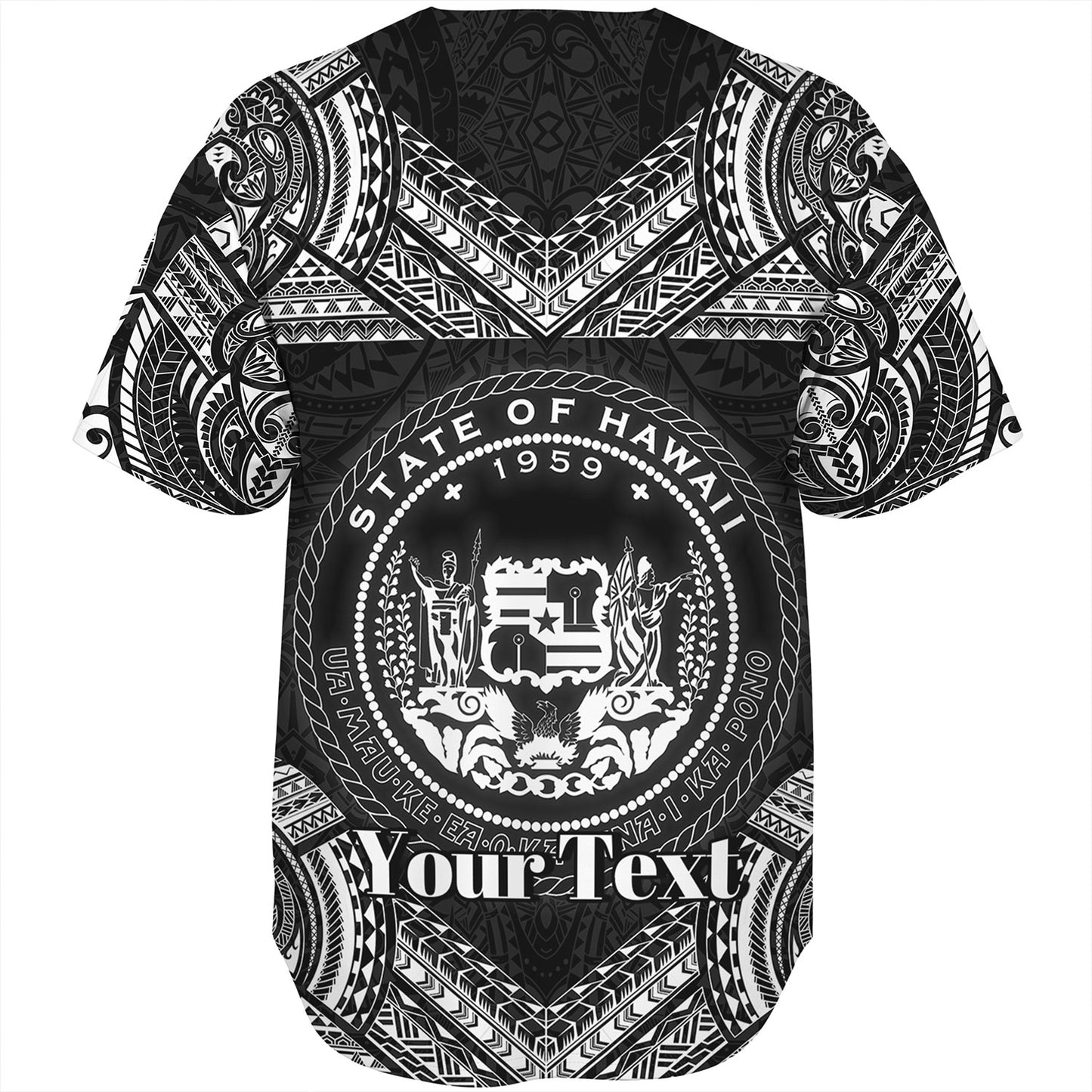 Hawaii Custom Personalised Baseball Shirt Turtle Polynesian Pattern