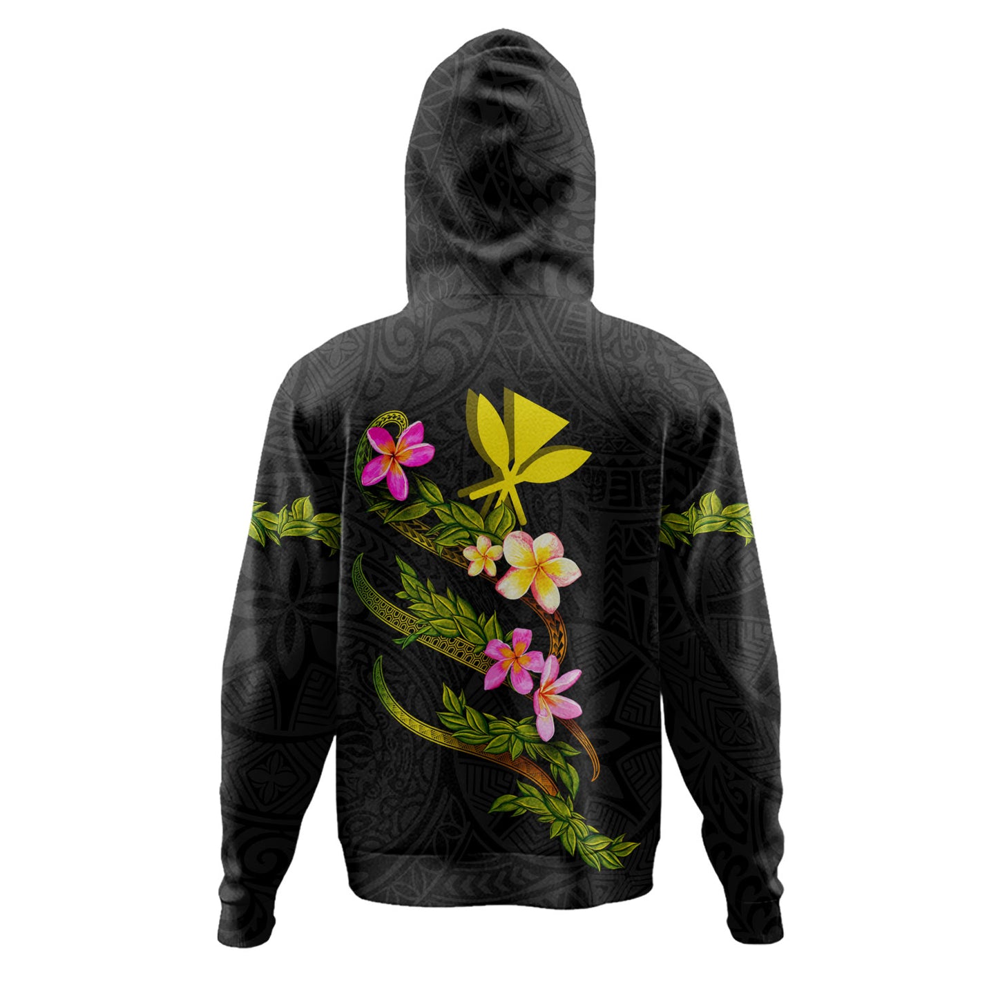 Hawaii Hoodie Custom Plumeria Tribal
