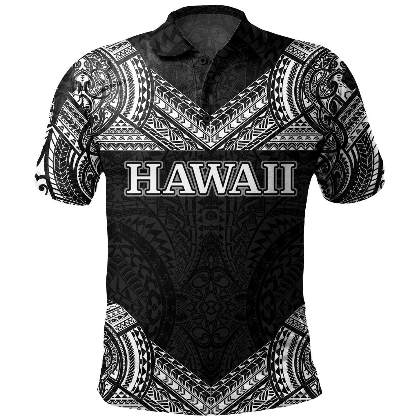 Hawaii Custom Personalised Polo Shirt Turtle Polynesian Pattern