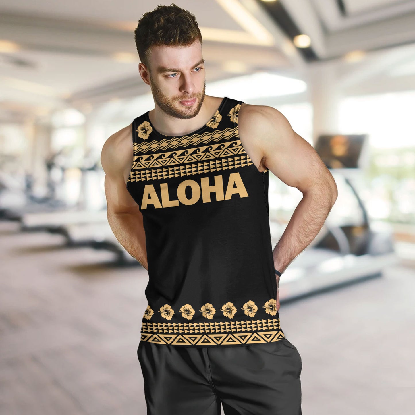 Hawaii Custom Personalised Tank Top Aloha Turtle With Traditional Hawaiian