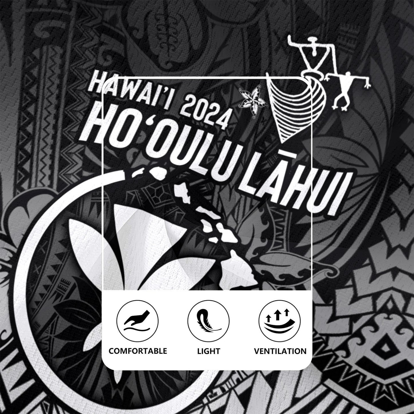 Hawaii Rugby Jersey FestPAC 2024 Polynesian Pattern Design