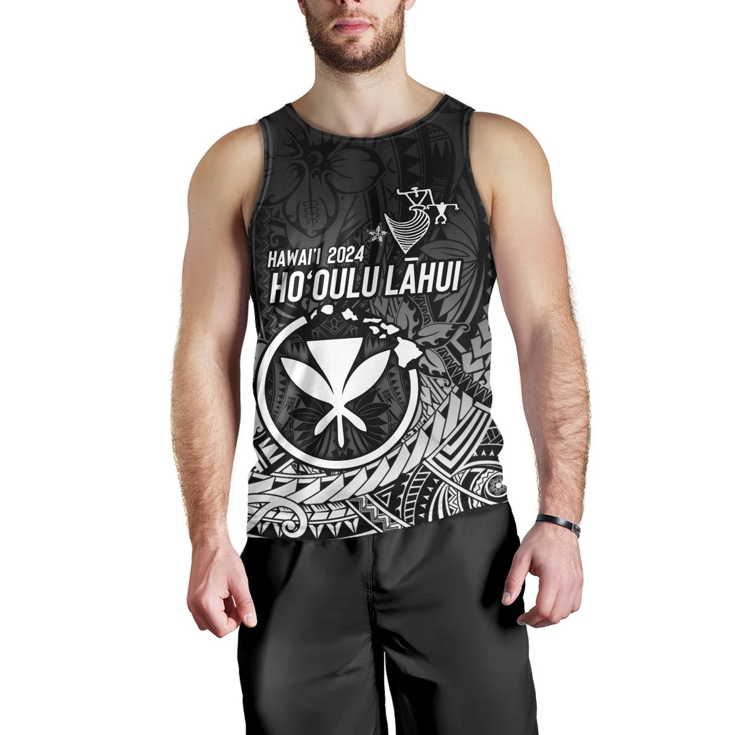 Hawaii Tank Top FestPAC 2024 Polynesian Pattern Design