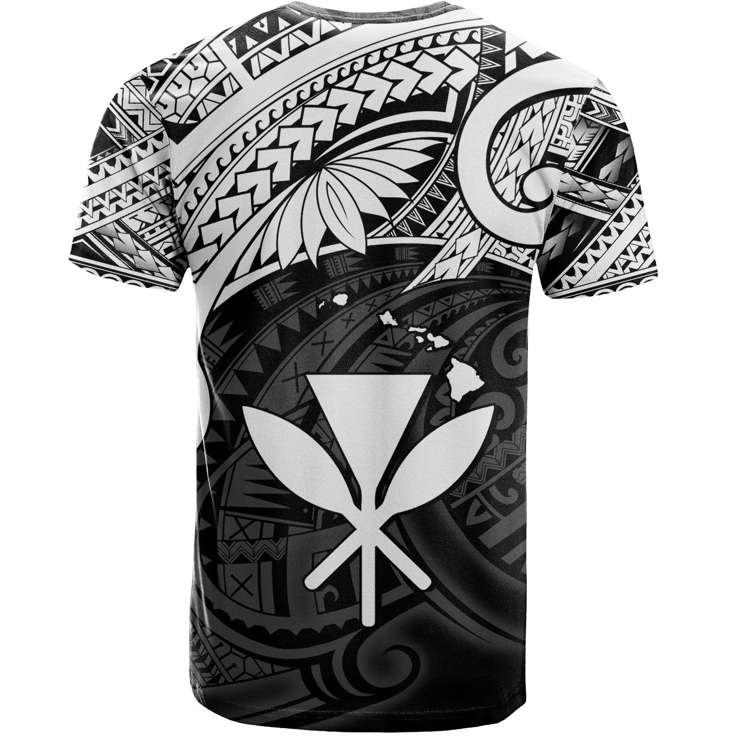 Hawaii T-Shirt Kanaka Maoli Map Polynesian Tatau