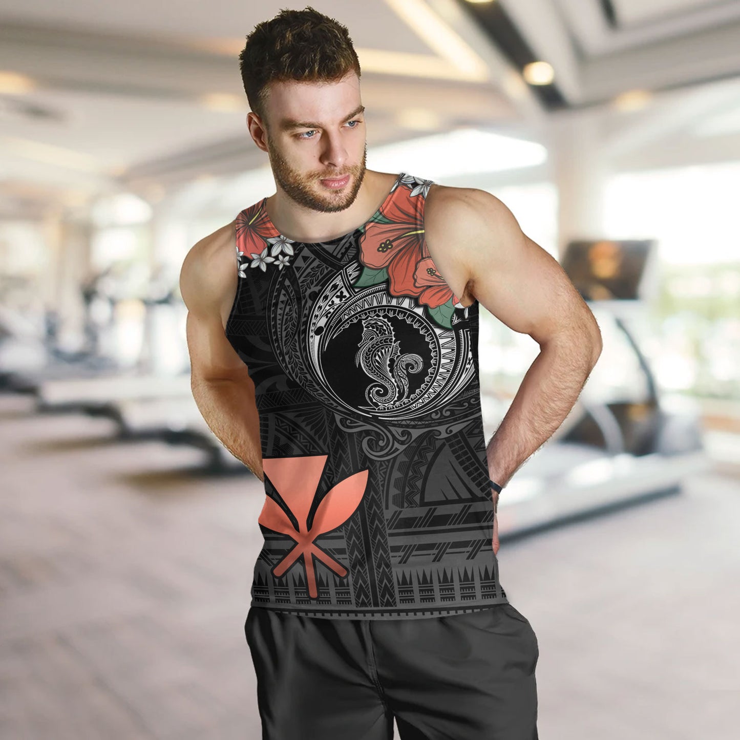 Hawaii Tank Top Kanaka Maoli Seahorse Polynesian Tattoo