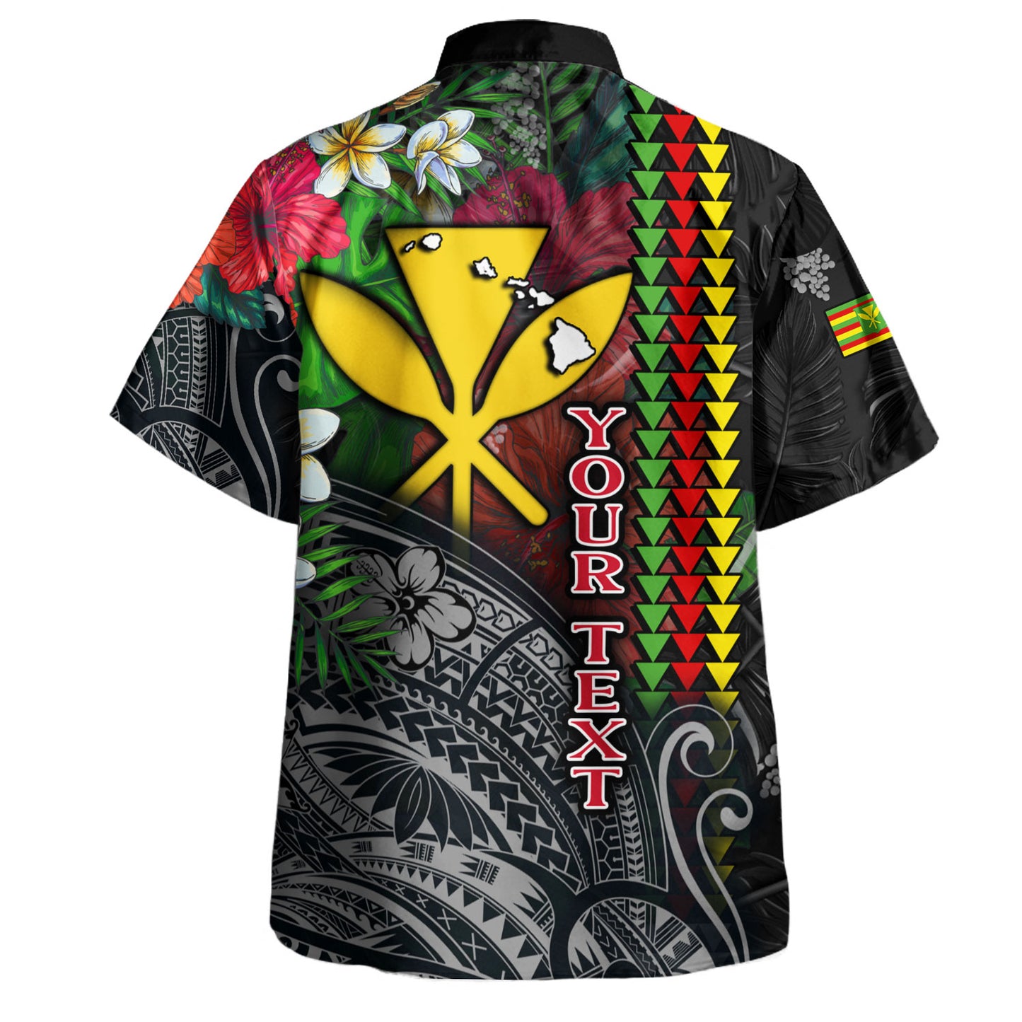 Hawaii Custom Personalised Hawaiian Shirt Hibiscus And Plumeria With Palm Branches Vintage Style