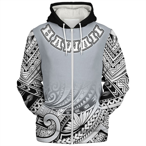 Hawaii Custom Personalised Sherpa Hoodie Polynesian Style Tattoo Design