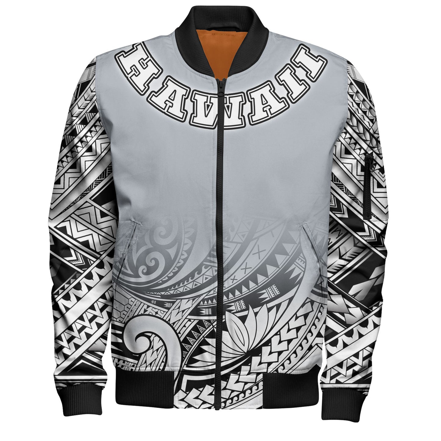 Hawaii Custom Personalised Bomber Jacket Polynesian Style Tattoo Design