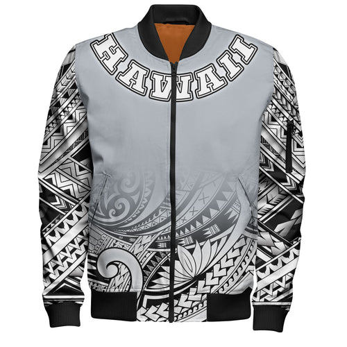 Hawaii Custom Personalised Bomber Jacket Polynesian Style Tattoo Design