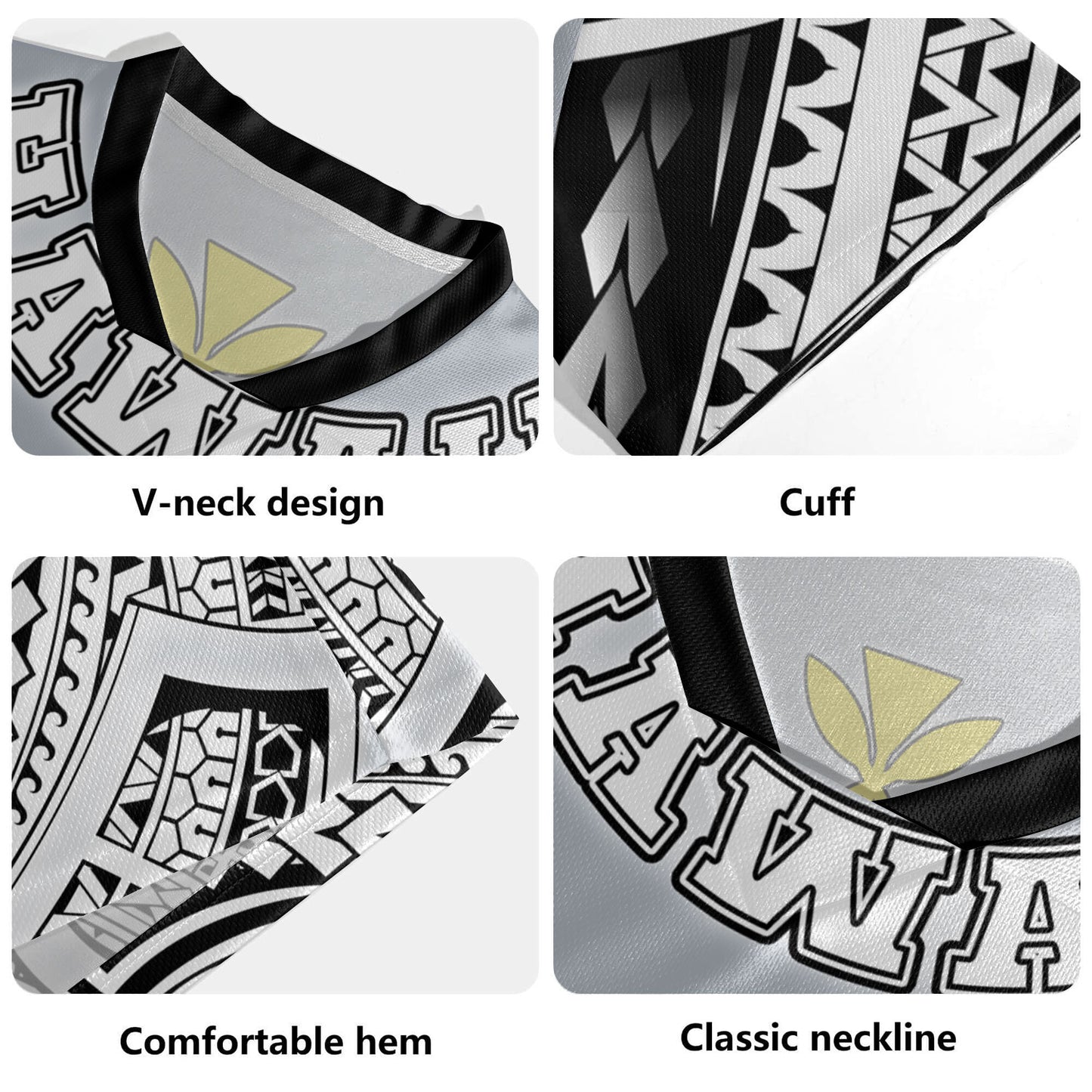 Hawaii Custom Persoanalised Rugby Jersey Polynesian Style Tattoo Design