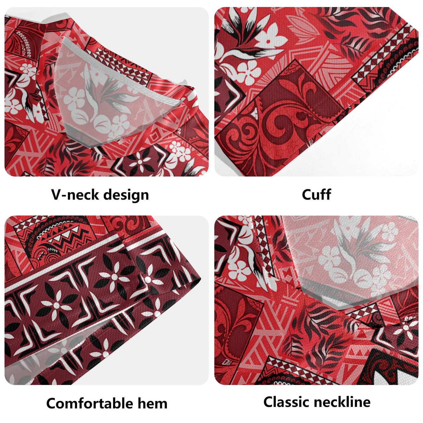 Hawaii Rugby Jersey Traditional Hawaiian Floral Designs