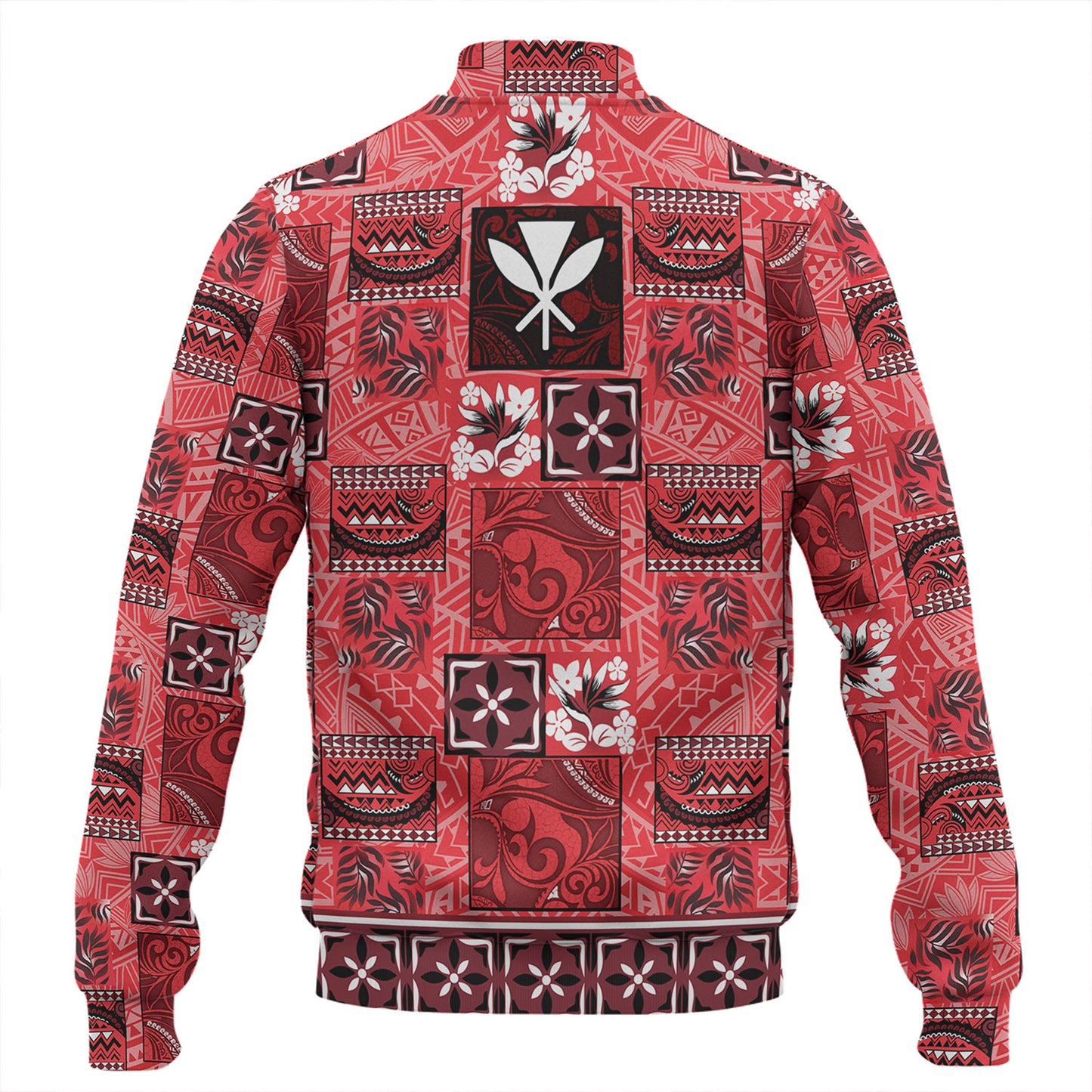 Hawaii Baseball Jacket Traditional Hawaiian Floral Designs