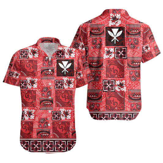 Hawaii Short Sleeve Shirt Traditional Hawaiian Floral Designs