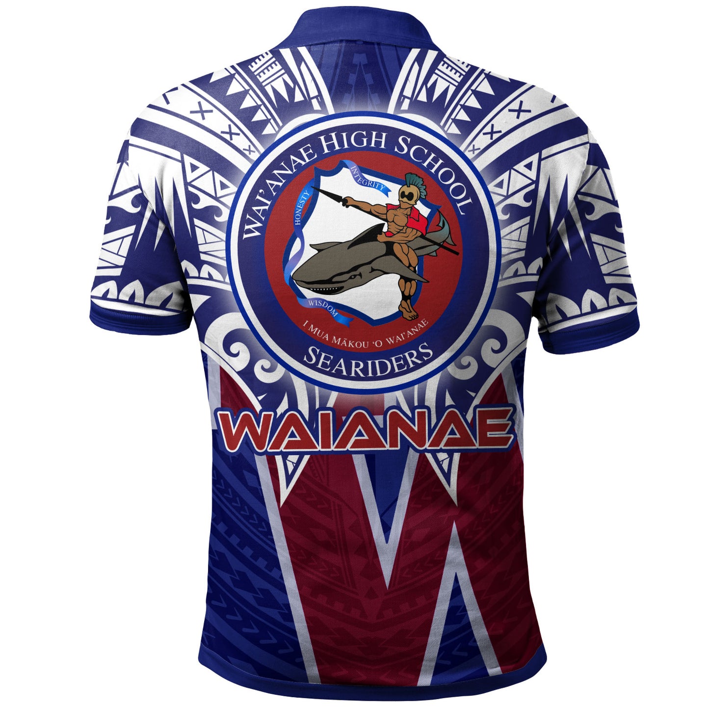 Hawaii Custom Personalised Polo Shirt - Waianae High School Hawaiian Patterns